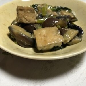 なす小松菜油揚げ★甘辛ごま炒め